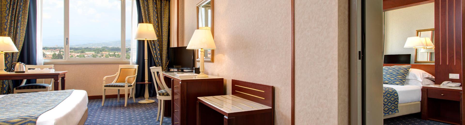 Verbundenen Zimmer