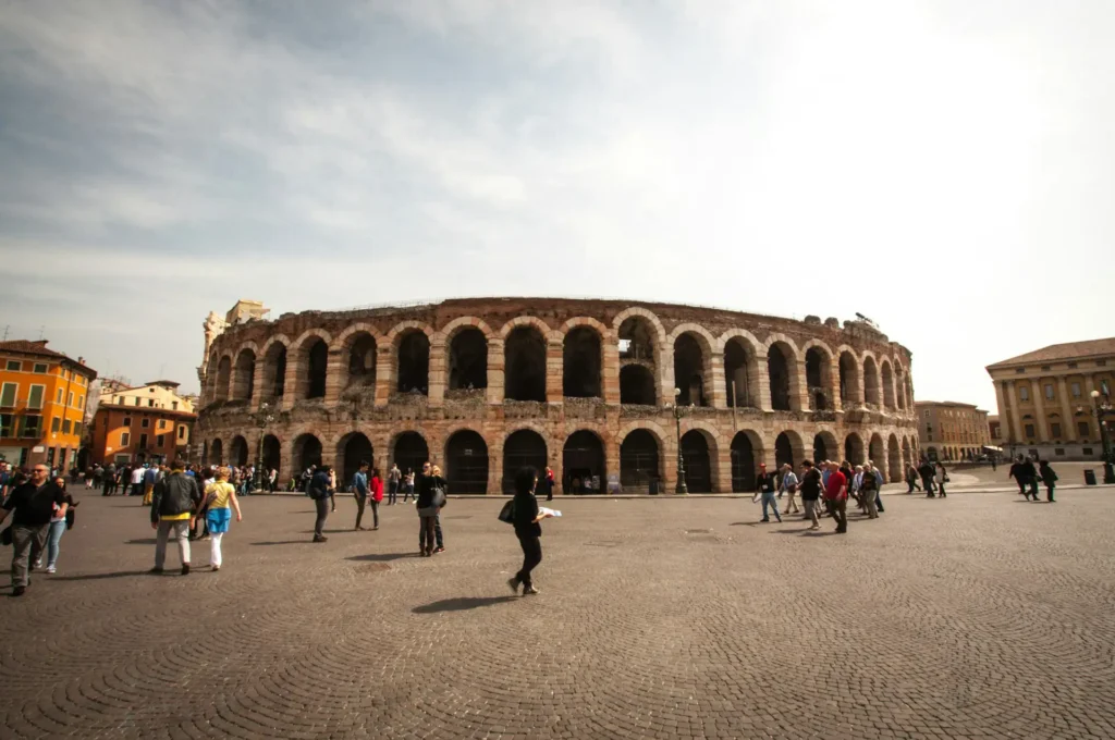 In the picture the Arena of Verona